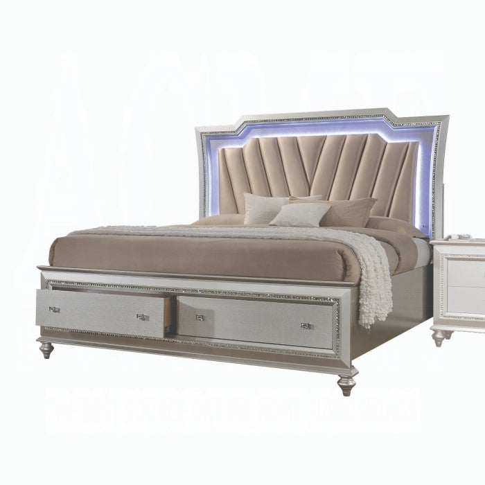 Kaitlyn CK Bed With Led and Storage - Marjories Furniture (Las Vegas, NV)