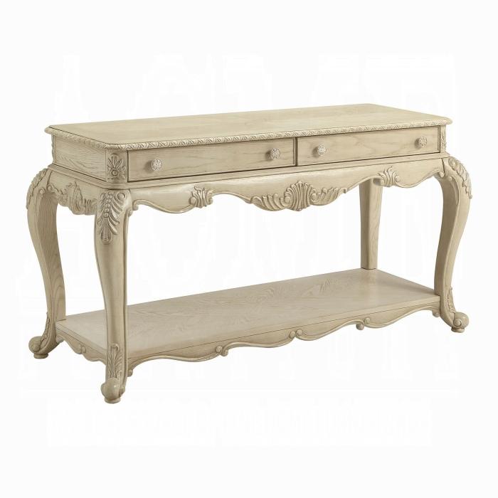 Ragenardus Antique White Sofa Table - Marjories Furniture (Las Vegas, NV)