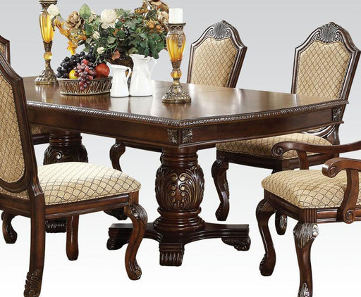 Acme Chateau de Ville Double Pedestal Dining Table in Espresso 64075 - Marjories Furniture (Las Vegas, NV)