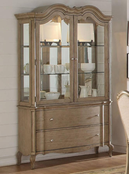 Acme Chelmsford Hutch and Buffet in Antique Taupe 66054 - Marjories Furniture (Las Vegas, NV)