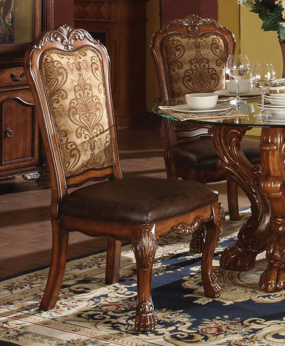 Acme Dresden Side Chairs in Cherry 60012 (Set of 2) - Marjories Furniture (Las Vegas, NV)