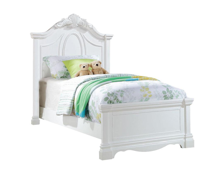 Acme Estrella Youth Full Panel Bed in White 30235F - Marjories Furniture (Las Vegas, NV)