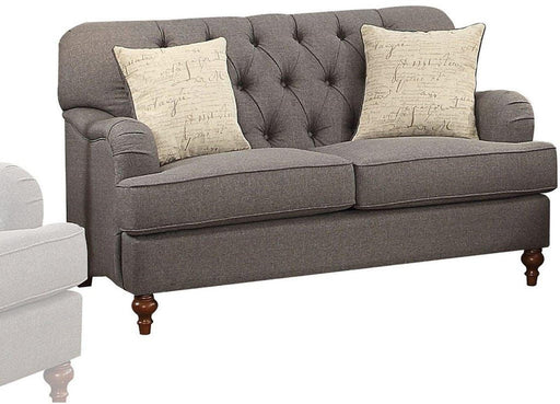 Acme Furniture Alianza Loveseat in Dark Gray 53691 - Marjories Furniture (Las Vegas, NV)