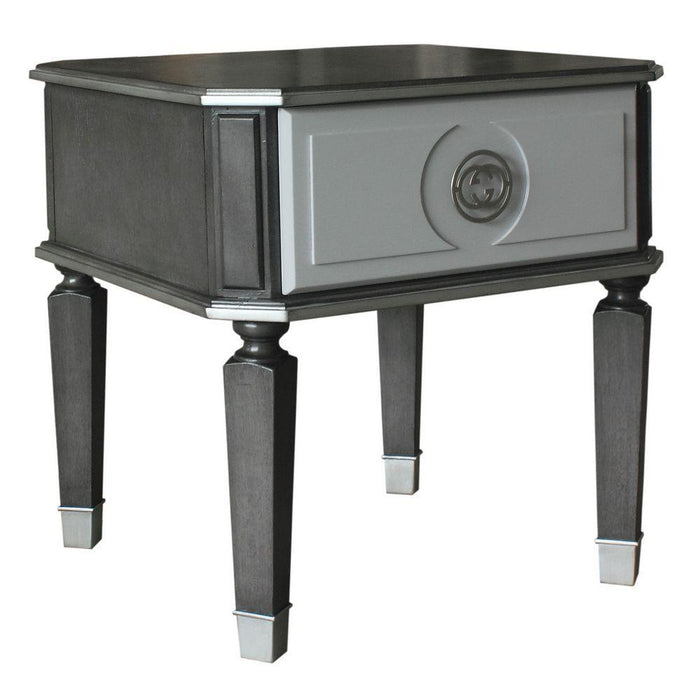 Acme Furniture House Beatrice End Table in Charcoal 88817 - Marjories Furniture (Las Vegas, NV)