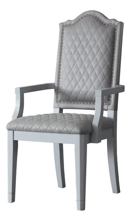 Acme Furniture House Marchese Arm Chair in Pearl Gray (Set of 2) 68863 - Marjories Furniture (Las Vegas, NV)