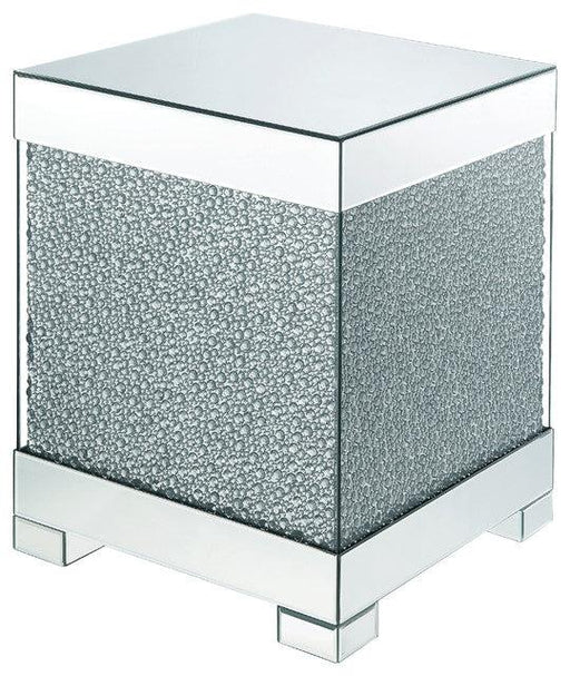 Acme Furniture Mallika End Table in Mirrored/Crystals 87912 - Marjories Furniture (Las Vegas, NV)