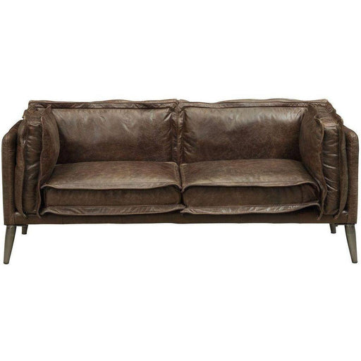 Acme Furniture Porchester Loveseat in Distress Chocolate 52481 - Marjories Furniture (Las Vegas, NV)