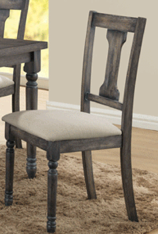 Acme Furniture Wallace Side Chair in Tan and Weathered Gray (Set of 2) 71437 - Marjories Furniture (Las Vegas, NV)