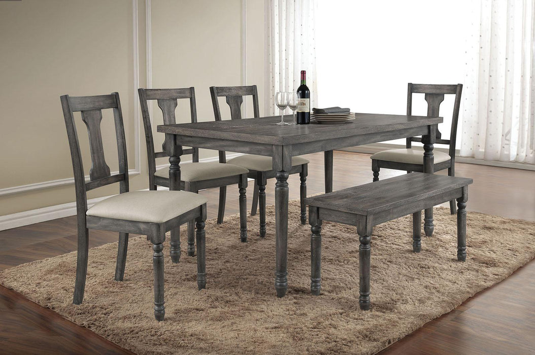 Acme Furniture Wallace Bench in Weathered Gray 71438 - Marjories Furniture (Las Vegas, NV)