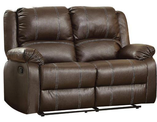 Acme Furniture Zuriel Motion Loveseat in Brown 52281 - Marjories Furniture (Las Vegas, NV)