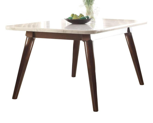 Acme Gasha Dining Table in White/Walnut 72820 - Marjories Furniture (Las Vegas, NV)