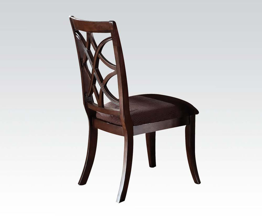 Acme Keenan Dining Side Chairs (Set of 2) in Dark Walnut 60257 - Marjories Furniture (Las Vegas, NV)