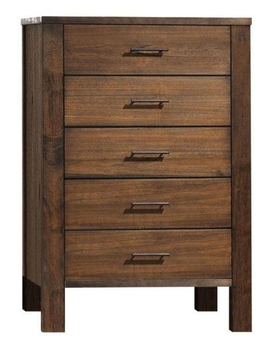 Acme Merrilee 5-Drawer Chest in Oak 21686 - Marjories Furniture (Las Vegas, NV)