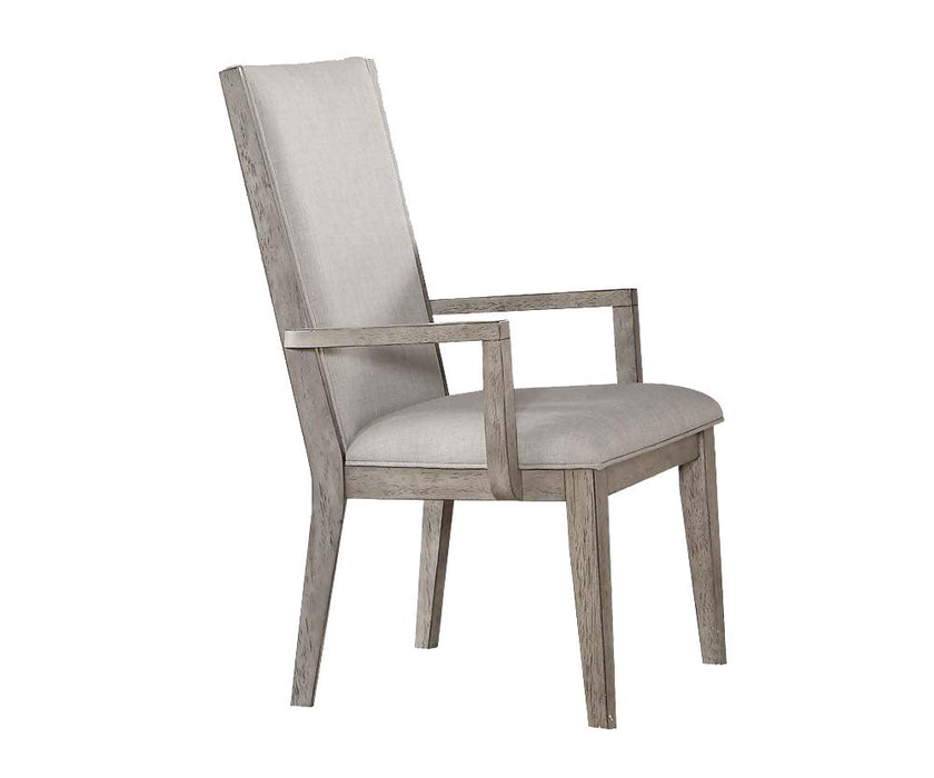 Acme Rocky Arm Chair in Gray Oak (Set of 2) 72863 - Marjories Furniture (Las Vegas, NV)
