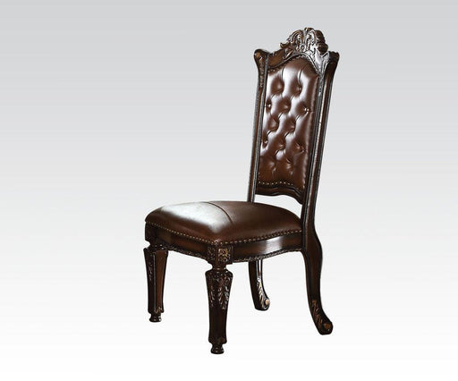 Acme Vendome Dining Side Chair with Leather-Like Uphostery (Set of 2) 62004 - Marjories Furniture (Las Vegas, NV)
