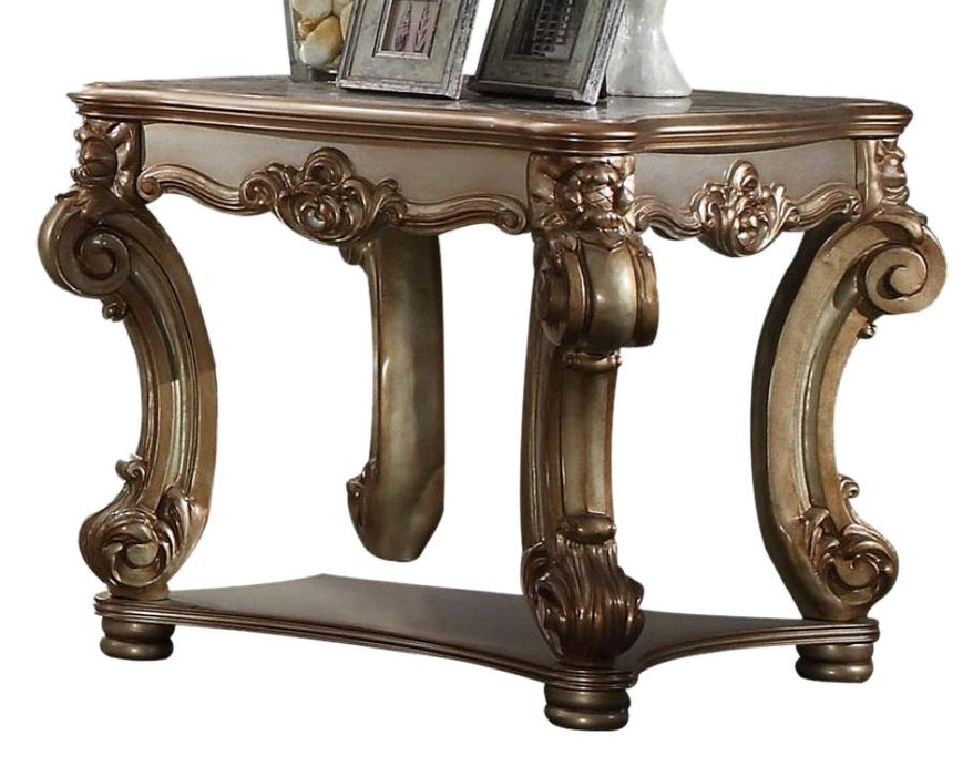 Acme Vendome End Table in Gold Patina 83121 - Marjories Furniture (Las Vegas, NV)