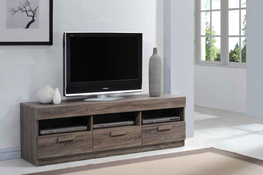 Alvin Rustic Oak TV Stand - Marjories Furniture (Las Vegas, NV)