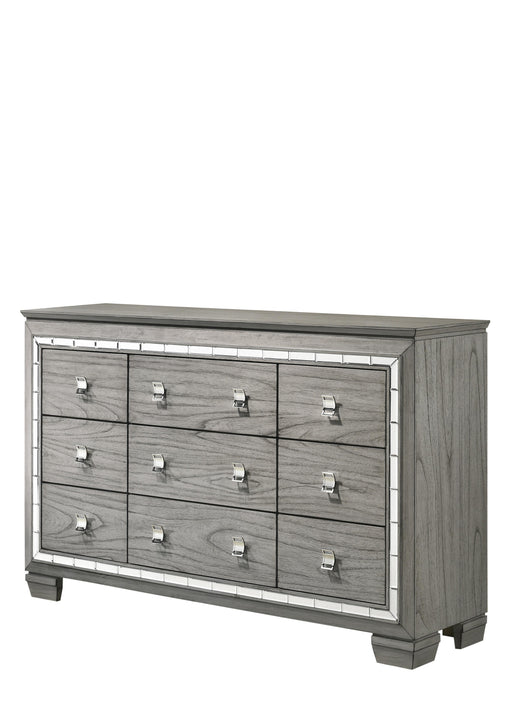 Antares Light Gray Oak Dresser - Marjories Furniture (Las Vegas, NV)