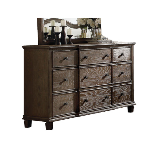 Baudouin Weathered Oak Dresser - Marjories Furniture (Las Vegas, NV)