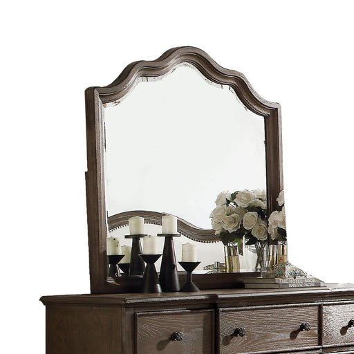 Baudouin Weathered Oak Mirror - Marjories Furniture (Las Vegas, NV)