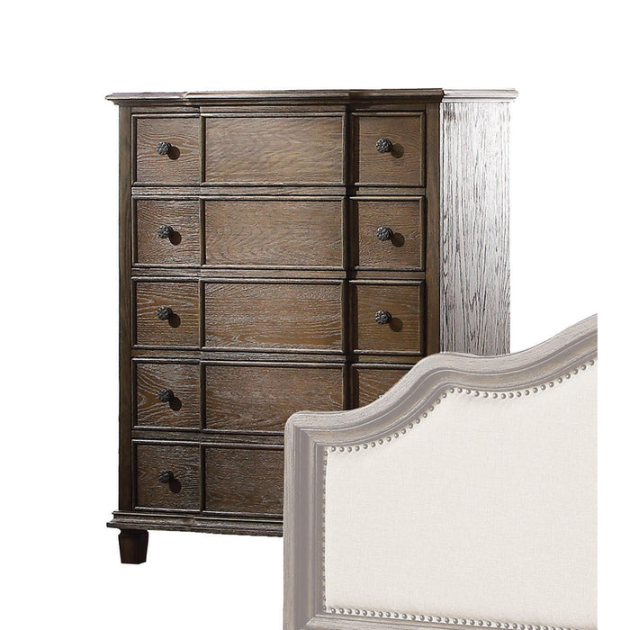 Baudouin Weathered Oak Chest - Marjories Furniture (Las Vegas, NV)