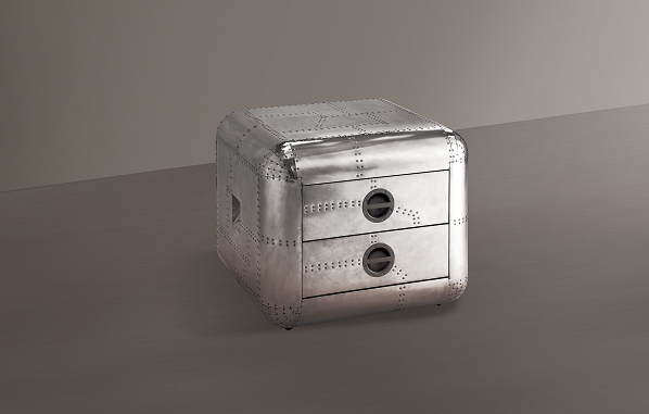 Brancaster Aluminum End Table - Marjories Furniture (Las Vegas, NV)
