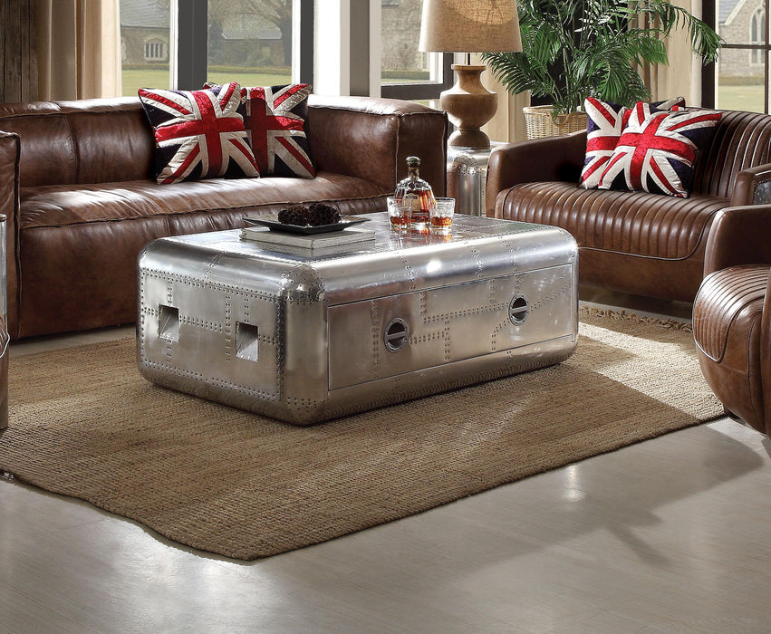 Brancaster Aluminum Coffee Table - Marjories Furniture (Las Vegas, NV)