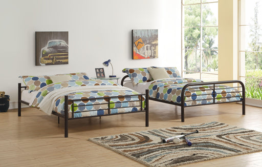Bristol Dark Brown Bunk Bed (Full/Full) - Marjories Furniture (Las Vegas, NV)
