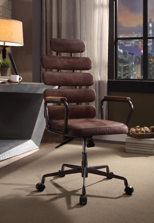 Calan Vintage Whiskey Top Grain Leather Office Chair - Marjories Furniture (Las Vegas, NV)