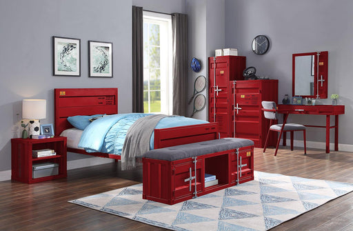 Cargo Red Twin Bed - Marjories Furniture (Las Vegas, NV)