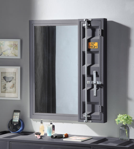 Cargo Gunmetal Vanity Mirror - Marjories Furniture (Las Vegas, NV)