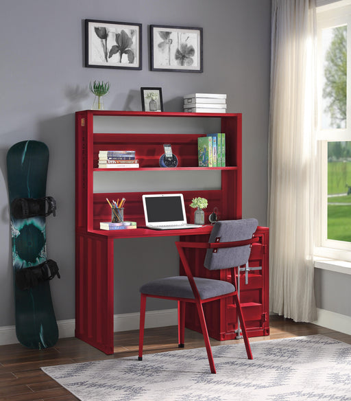 Cargo Red Desk & Hutch - Marjories Furniture (Las Vegas, NV)