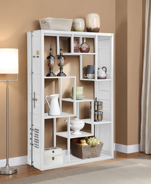 Cargo White Shelf Rack / Book Shelf - Marjories Furniture (Las Vegas, NV)