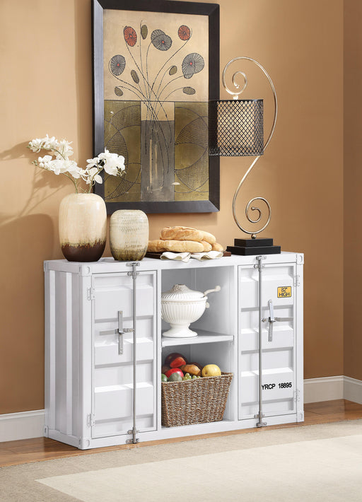 Cargo White Server - Marjories Furniture (Las Vegas, NV)