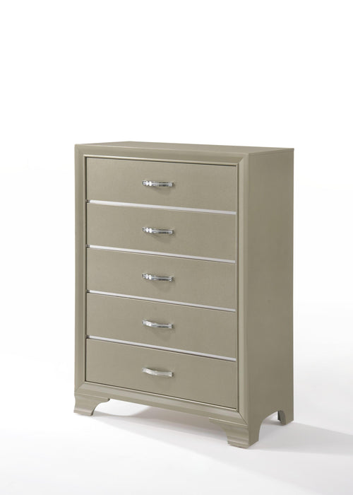 Carine Champagne Chest - Marjories Furniture (Las Vegas, NV)