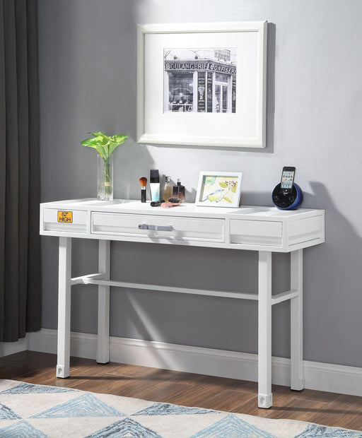 Cargo White Vanity Desk - Marjories Furniture (Las Vegas, NV)