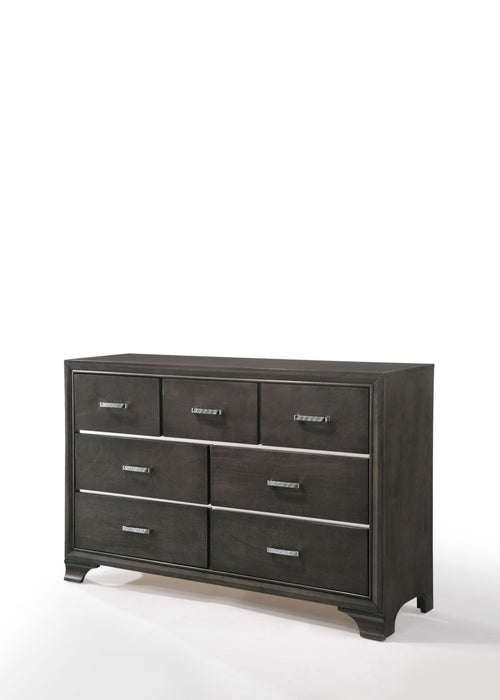 Carine II Gray Dresser - Marjories Furniture (Las Vegas, NV)