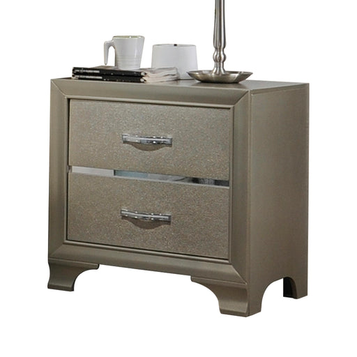Carine Champagne Nightstand - Marjories Furniture (Las Vegas, NV)