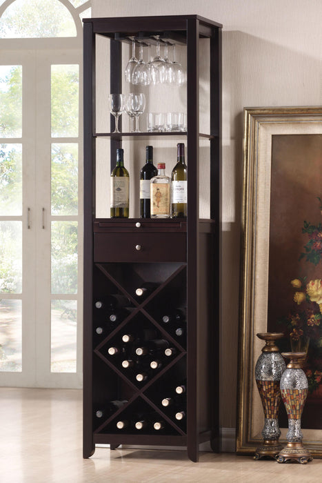 Casey Wenge Wine Cabinet - Marjories Furniture (Las Vegas, NV)