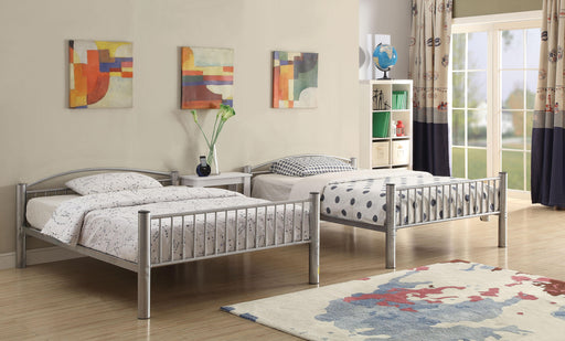 Cayelynn Silver Bunk Bed (Full/Full) - Marjories Furniture (Las Vegas, NV)