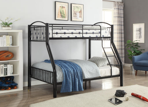 Cayelynn Black Bunk Bed (Twin/Full) - Marjories Furniture (Las Vegas, NV)