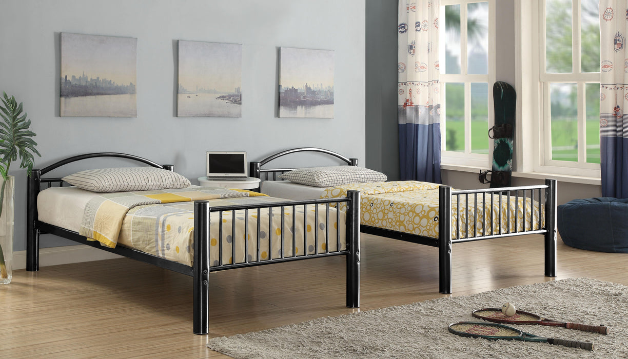 Cayelynn Black Bunk Bed (Twin/Twin) - Marjories Furniture (Las Vegas, NV)