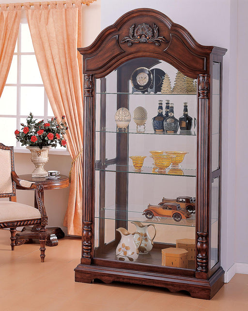 Denton Cherry Curio Cabinet - Marjories Furniture (Las Vegas, NV)