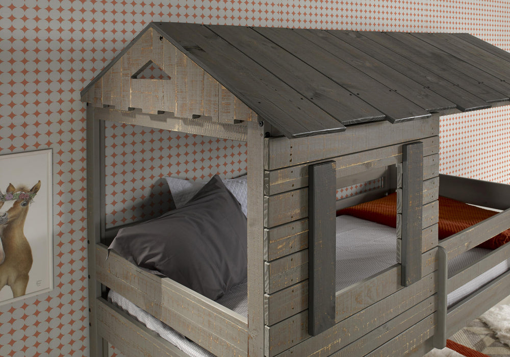 Darlene Rustic Gray Twin/Twin Bunk Bed - Marjories Furniture (Las Vegas, NV)