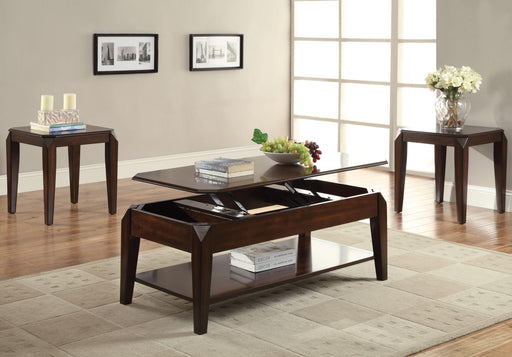 Docila Walnut Coffee Table - Marjories Furniture (Las Vegas, NV)