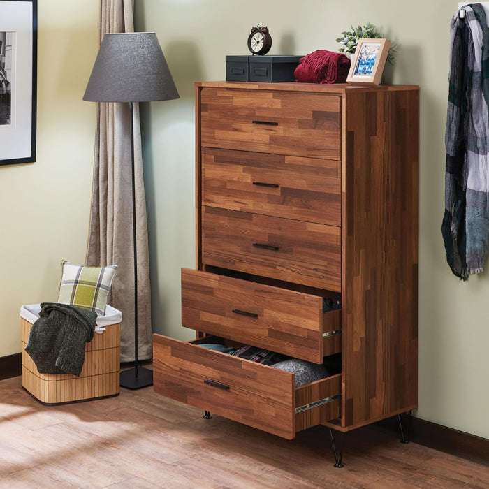 Deoss Walnut Chest - Marjories Furniture (Las Vegas, NV)