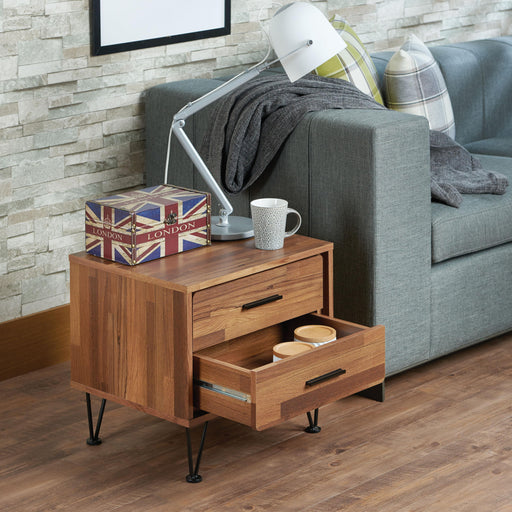 Deoss Walnut Accent Table - Marjories Furniture (Las Vegas, NV)