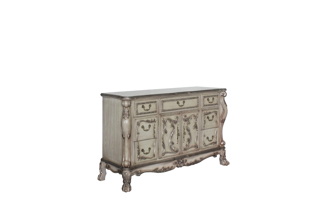 Dresden Vintage Bone White Dresser - Marjories Furniture (Las Vegas, NV)