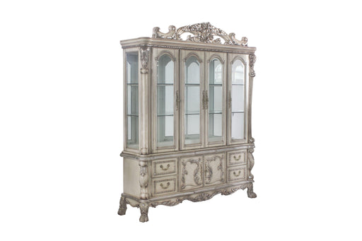 Dresden Vintage Bone White Hutch & Buffet - Marjories Furniture (Las Vegas, NV)