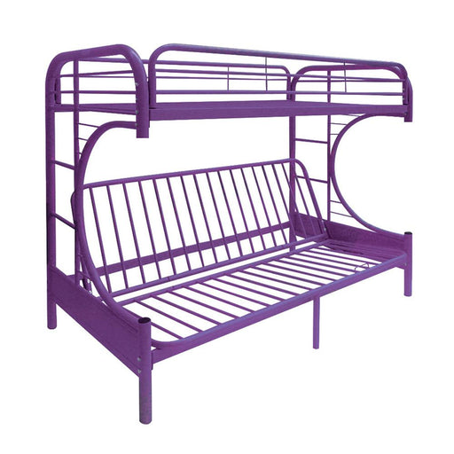 Eclipse Purple Bunk Bed (Twin/Full/Futon) - Marjories Furniture (Las Vegas, NV)